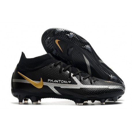 Nike Phantom GT2 Dynamic Fit Elite FG Shadow - Svart Grå Guld