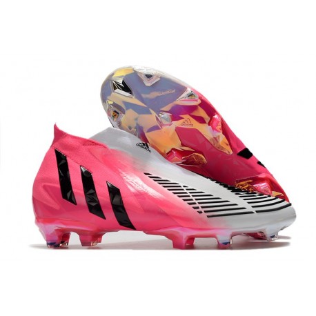 Fotbollsskor adidas Predator Edge + FG Unite Football - Rosa Svart Vit