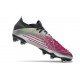 adidas Predator Edge.1 Low FG Herr Silver Svart Rosa