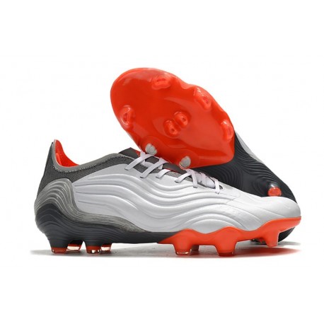 adidas Fotbollsskor Predator Edge.1 L FG WhiteSpark - Vit Röd Silver