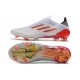 Fotbollsskor adidas X Speedflow+ FG Biały Żelazo Czerwony 