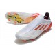 Fotbollsskor adidas X Speedflow+ FG Biały Żelazo Czerwony 