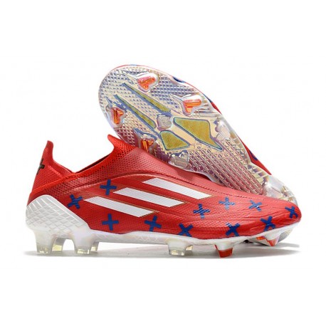 Fotbollsskor adidas X Speedflow+ FG Meteorite - Röd Svart Röd