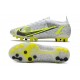 Nike Mercurial Vapor XIV Elite AG-Pro Silver Safari - Vit Svart Silver
