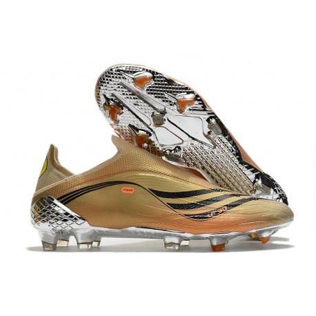 Fotbollsskor adidas X Speedflow+ FG Guld Svart