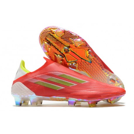 Fotbollsskor adidas X Speedflow+ FG Meteorite - Röd Svart Röd