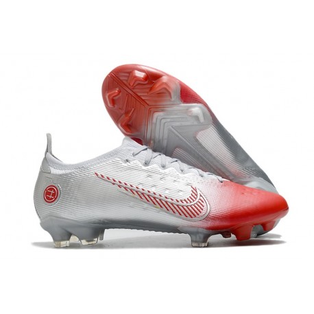 Nike Mercurial Vapor XIV Elite FG Leroy Sané Silver Röd