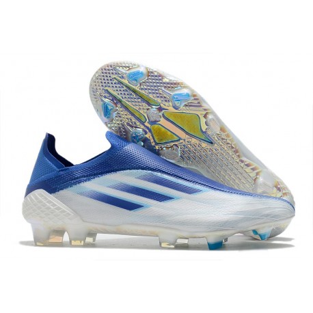 adidas X Speedflow+ FG Herr Diamond Edge - Vit Navy Blå