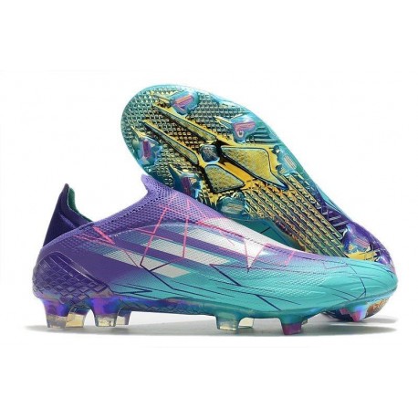 adidas X Speedflow+ FG Herr Champions Code - Lila Silver Turkos