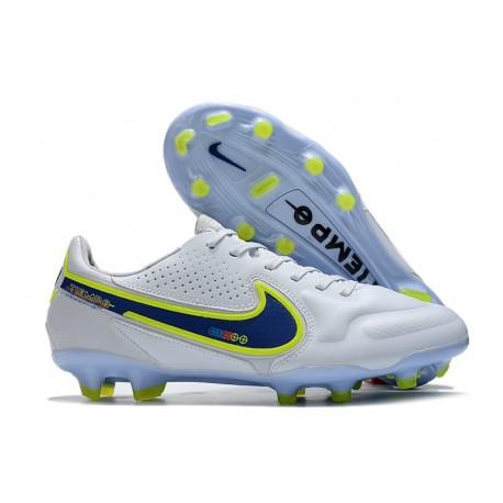 Nike Tiempo Legend IX Elite FG Ny Vit Blå