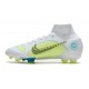 Nike Mercurial Superfly 8 Elite FG för Herrar Vit Blå Gul