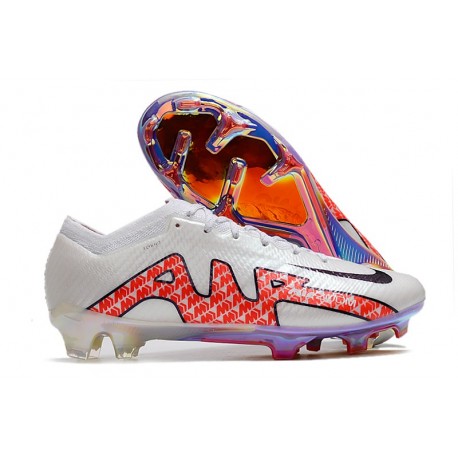 Nike Fotbollssko för gräs Zoom Mercurial Vapor Elite FG Vit Röd