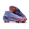 Nike Fotbollskor Superfly 8 Elite Ag KM Flames - Lila Silver