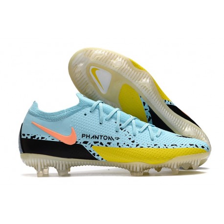 Fotbollsskor Nike Phantom GT II Elite FG Lucent - Turkos Svart Gul