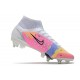 Nike Mercurial Superfly 8 Elite SG-Pro AC Dragonfly - Vit Silver Mörklila LIMITED EDITION