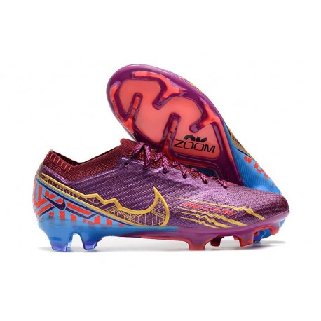 Nike Fotbollssko för gräs Zoom Mercurial Vapor Elite FG Mbappé Röd Guld