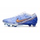 Nike Fotbollssko för gräs Zoom Mercurial Vapor Elite FG Vit Blå Guld