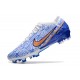 Nike Fotbollssko för gräs Zoom Mercurial Vapor Elite FG Vit Blå Guld