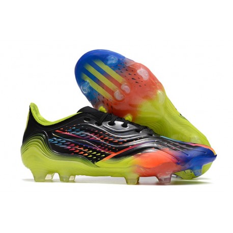 adidas Fotbollsskor Predator Edge.1 L FG Al Rihla - Svart Turkos Gul