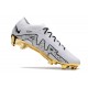 Nike Fotbollssko för gräs Zoom Mercurial Vapor Elite FG Vit Guld