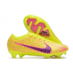 Nike Fotbollssko för gräs Zoom Mercurial Vapor Elite FG Gul Rosa