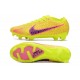 Nike Fotbollssko för gräs Zoom Mercurial Vapor Elite FG Gul Rosa
