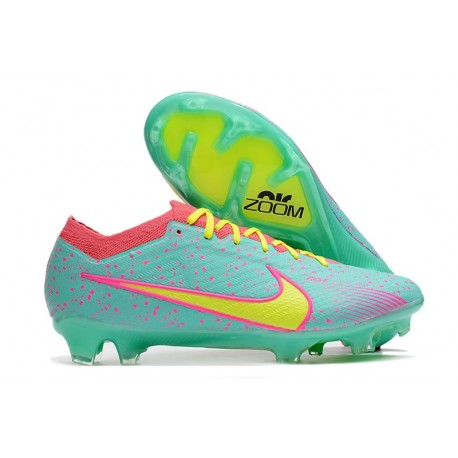 Nike Fotbollssko för gräs Zoom Mercurial Vapor Elite FG Blå Gul Rosa