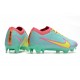 Nike Fotbollssko för gräs Zoom Mercurial Vapor Elite FG Blå Gul Rosa