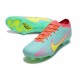 Nike Fotbollssko för gräs Zoom Mercurial Vapor Elite FG Blå Gul Rosa