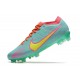 Nike Fotbollssko för gräs Zoom Mercurial Vapor Elite FG Blå Gul Rosa