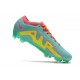 Nike Fotbollssko för gräs Zoom Mercurial Vapor Elite FG Blå Gul Rosa