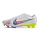 Nike Air Zoom Mercurial Vapor 15 Elite FG Vit Rosa Blå