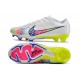 Nike Air Zoom Mercurial Vapor 15 Elite FG Vit Rosa Blå