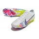 Nike Air Zoom Mercurial Vapor 15 Elite FG Vit Rosa Blå