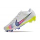 Nike Air Zoom Mercurial Vapor 15 Elite FG Vit Rosa Blå