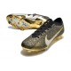 Nike Air Zoom Mercurial Vapor 15 Elite FG Svart Guld Silver