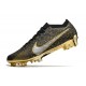 Nike Air Zoom Mercurial Vapor 15 Elite FG Svart Guld Silver