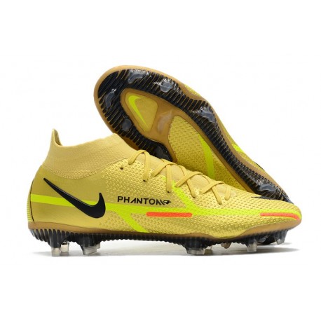 Fotbollsskor Nike Phantom GT II DF Elite FG Gul