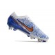 Nike Zoom Mercurial Vapor XV Elite SG Vit Blå Guld