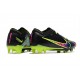 Nike Air Zoom Mercurial Vapor 15 Elite FG Svart Rosa Grön