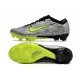 Nike Air Zoom Mercurial Vapor 15 Elite FG Silver Svart Grön