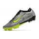 Nike Air Zoom Mercurial Vapor 15 Elite FG Silver Svart Grön