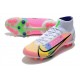 Nike Fotbollskor Superfly 8 Elite Ag Dragonfly - Vit Silver Mörklila