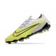 Nike Phantom GX Elite FG Herrar Luminous - Neon Gridiron Svart