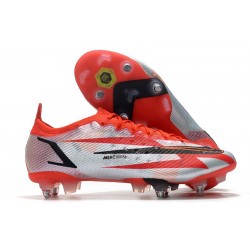 Nike Mercurial Vapor 14 Elite SG-Pro Unisex CR7 Spark Positivity - Röd Svart Vit Orange