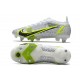 Nike Mercurial Vapor 14 Elite SG-Pro Unisex Silver Safari - Vit Svart Silver Neon