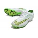 Nike Air Zoom Mercurial Vapor 15 Elite FG Vit Grön