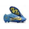 Nike Air Zoom Mercurial Vapor 15 Elite FG Mbappé Personal Edition - Blå Vit