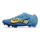 Nike Air Zoom Mercurial Vapor 15 Elite FG Mbappé Personal Edition - Blå Vit