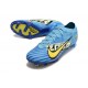 Nike Air Zoom Mercurial Vapor 15 Elite FG Mbappé Personal Edition - Blå Vit